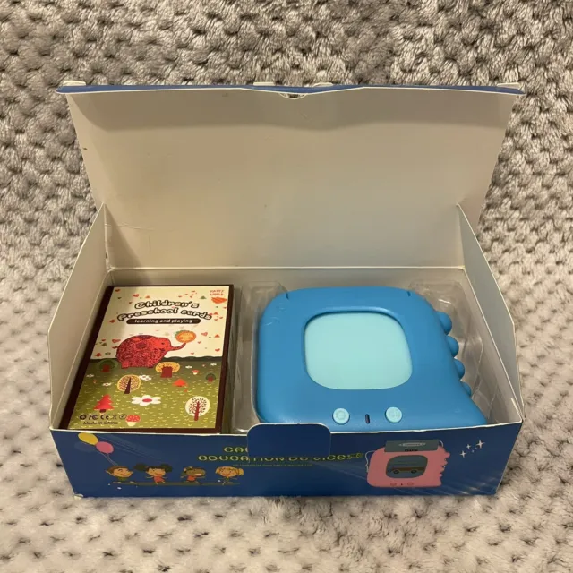 Card Early Education Device Talking Flashcards Babies Toddlers Blue 224 Cards