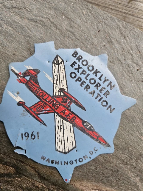 Explorer Air Operation Patch 1961 Bolling AFB DC Brooklyn NY Scout Trip Explorer Air Operation Patch 1961 Bolling AFB DC Brooklyn NY Scout Trip