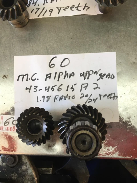 MerCruiser Alpha Upper gear set43-45615A2 1.98 RATIO