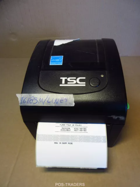 TSC DA210 USB 203Dpi 104mm Thermal Barcode Label Printer - 16183 METERS / LINES