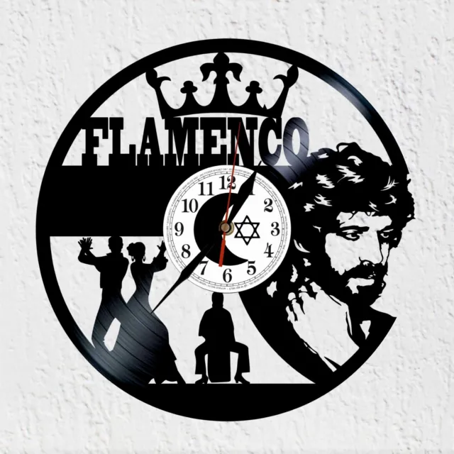 Vinywoody reloj de pared disco de vinilo Flamenco Legenda Arte Andaluz Jose