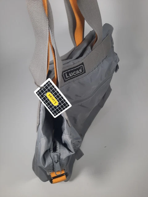 Lucas Expandable Duffel Bag Short Travel Lightweight Luggage Grey/yellow