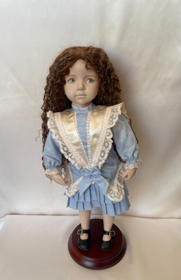 14" April painted by Dianna Effner-2004-porcelain with cloth body