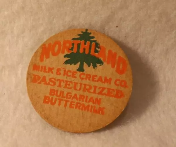 Scarce Northland Milk & Ice Cream Co Mpls Mn Bulgarian Buttermilk Milk Cap