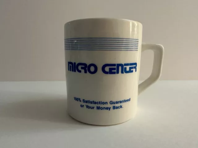 Micro Center Coffee Mug Cup The Computer Department Store Logo White Atlanta, GA