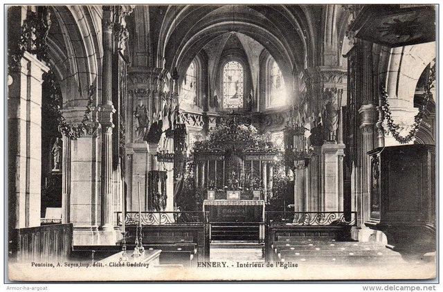 95 ENNERY - interieur de l'eglise