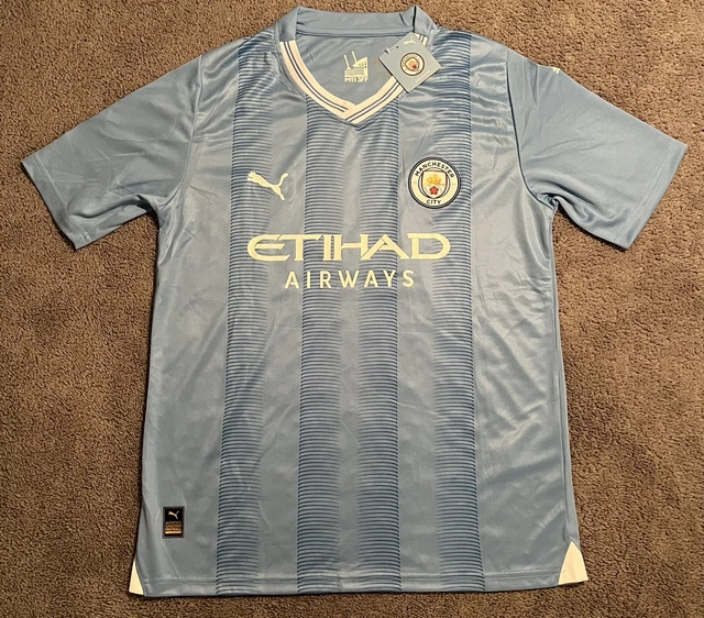 2023/2024 MANCHESTER CITY Haaland 9 UCL Home Soccer Jersey Shirt Puma
