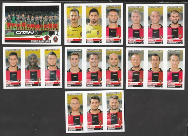 Lotto Di 7 Figurine Calciatori Panini 2012-13  Squadra Completa Lanciano Nuove