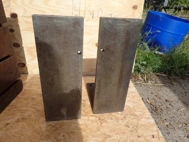 2 Piece Set of 6-1/2" W x 10" D x 18" H Right Angle Mill Milling Fixture Plates