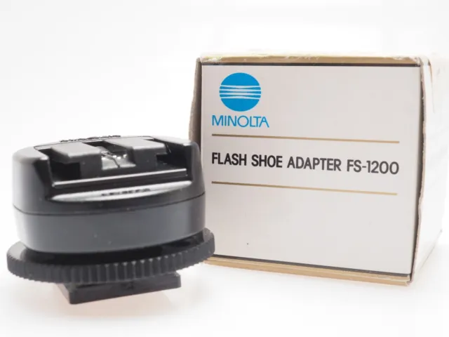Minolta Flash Shoe Adapter FS-1200 Boxed, mint.