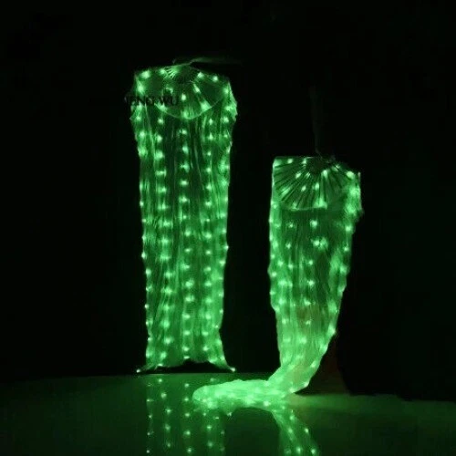 Adult Belly Dance Accessories Luminous Light up LED Fans Shinye LED  Dance Fan