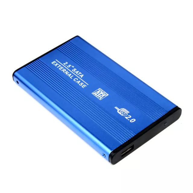 Boîtier En Aluminium Pour Boîtier De Disque Dur Externe 2.5 "USB 2.0 SATA HDD