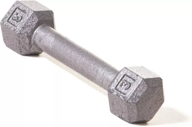 Champion Barbell Solid Hex Dumbbells, 3lb