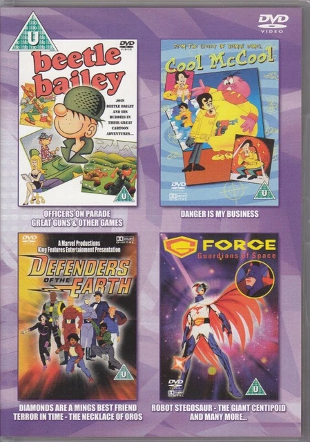 Beetle Bailey -Cool McCool - Defenders of Earth - Gforce Guardians Space (DVD)
