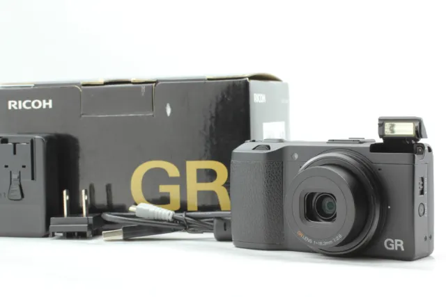 [ MINT w/Box ]  Ricoh GR 16.2MP APS-C Black Compact Digital Camera From JAPAN