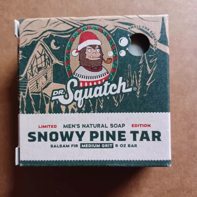 ☃️ Dr Squatch Limited Edition Holiday Bars Frosty Peppermint & Snowy Pine  Tar 🎄