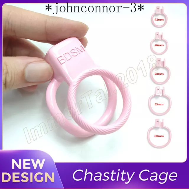 Male Circle Chastity Cage  all Pink Chastity Devices Bondage Locks Cage Rings