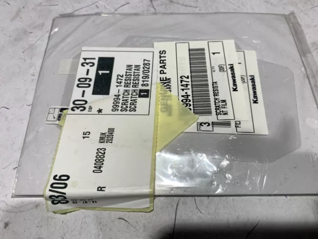 Oem Genuine Kawasaki Ninja 1000Sx Z900 Screen Dash Film Protector 99994-1472