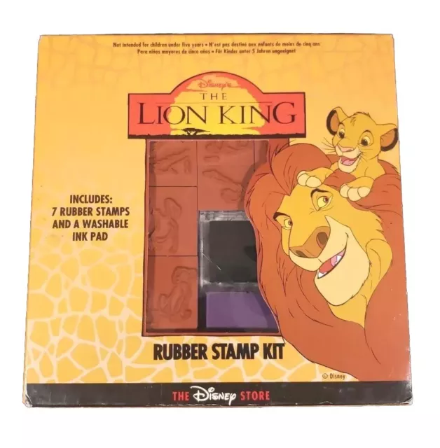 Lion King Rubber Stamp Set Foam Simba Stamp by Rubber Stampede Disney