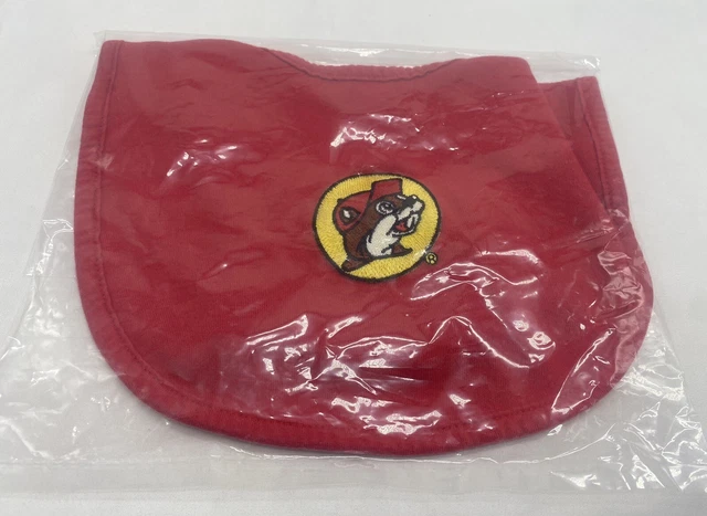 ~New~ Buc-Ee’s Baby Toddler Kid Red Bib Beaver ~ Nip~ New In Package ~