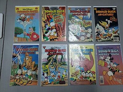 Lot (8) Different Gladstone Walt Disney Donald Duck Adventures Comic Books