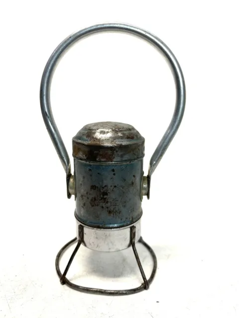 STAR Headlight and Lantern Co. Railroad Lantern Light Blue Case, Vintage