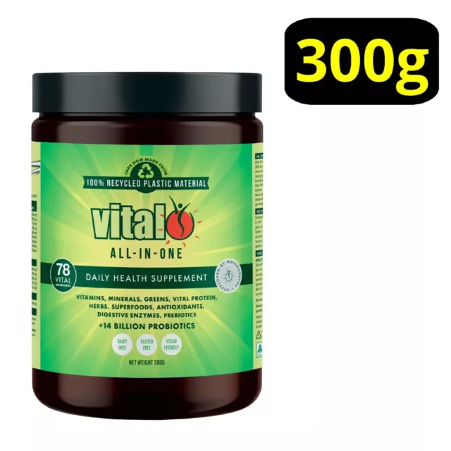 Vital All-In-One Daily Health Supplement 300g Powder (prev. Vital Greens) Vegan