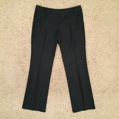 New York & Company Womens Size 6 Petite Black/White Polka Dot Workwear Pants