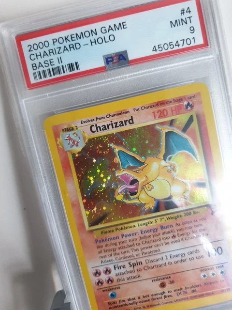 Glurak Psa 9 Charizard Pokémon Baseset II Holo