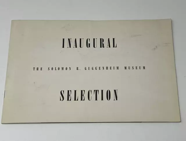 1959 The Solomon R Guggenheim Museum Inaugural Selection NYC Booklet Brochure