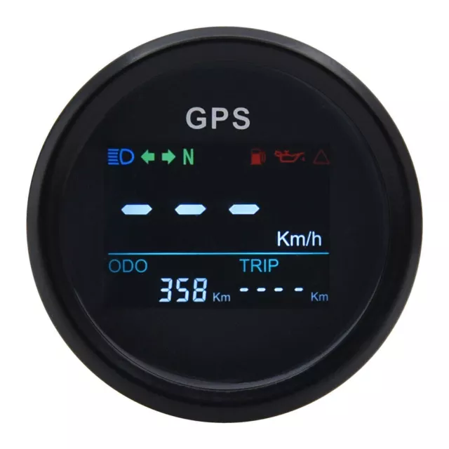 52mm Universal Digital GPS Tachometer Kilometerzähler Auto Truck LKW Motorrad