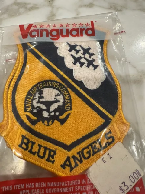 2 Vintage Vanguard US Navy Naval Air Command Blue Angels Patch PA-17-New In Bag
