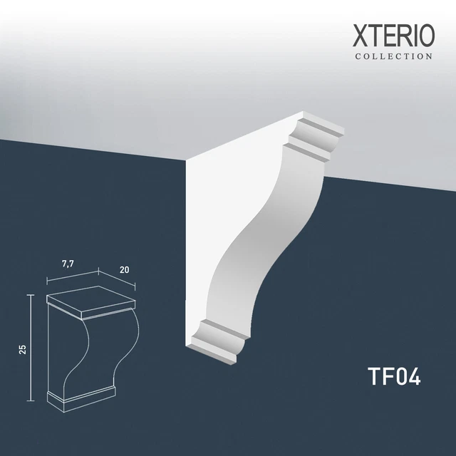 Orac Decor TF04 XTERIO elemento de esquina moldeado elemento decorativo