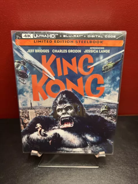 King Kong Limited Edition Steelbook (4K UHD+Blu-ray+Digital, 1976) Sealed