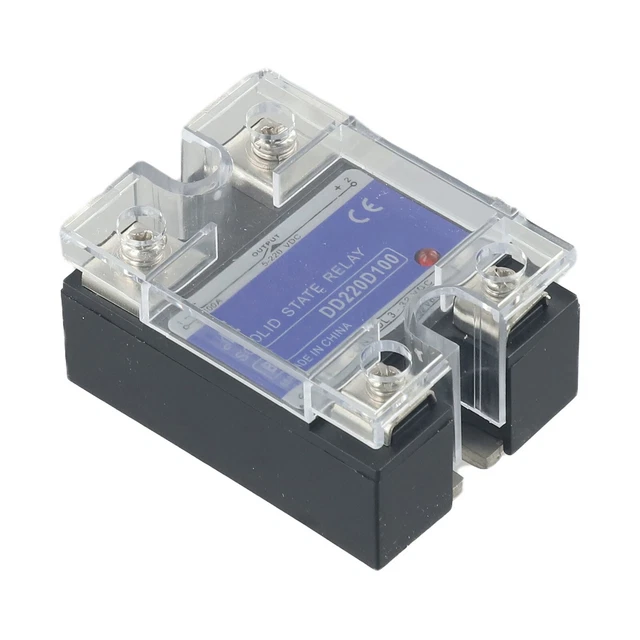 Halbleiterrelais SSR-100DD Relaismodul SSR für Maschinensteuerung DC-Eingang 3-32 V DC Halbleiterrelais Solid State Relay