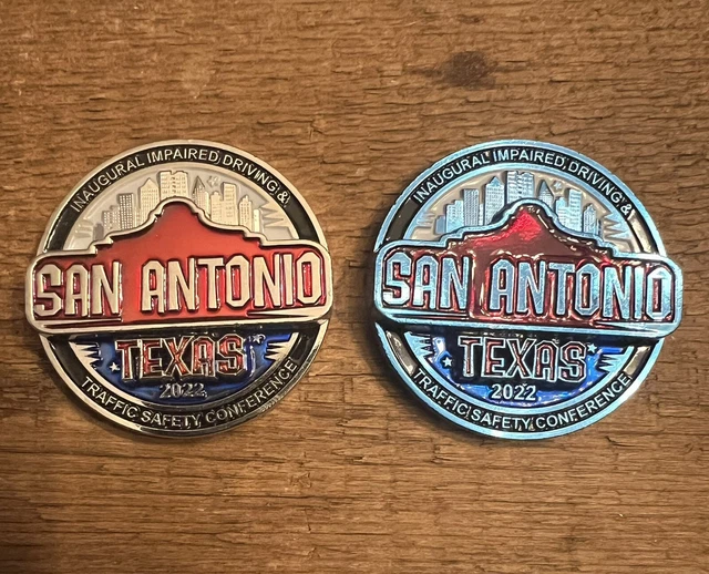 TWO COIN SET - San Antonio Texas 2022 Conference Drug Recognition Expert coin