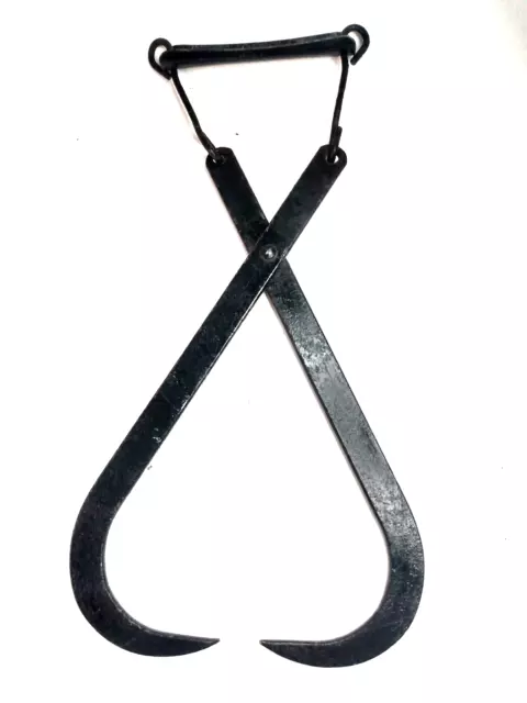 Vintage Ice Block Tongs Rustic Farmhouse Primitive