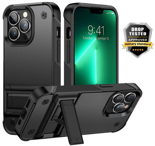 For iPhone 12 13 14 Pro Max Shockproof Military Grade Armor Rugged Case Cover