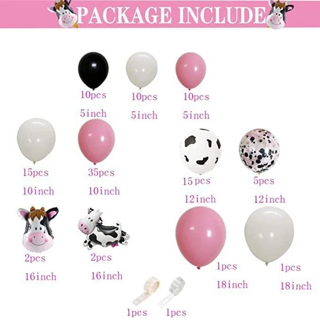 Kit arco ghirlanda rosa lattice palloncino animale compleanno festa animale da reddito cowgirl