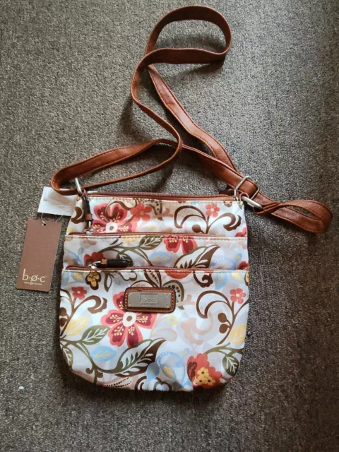 BOC Born Concept Floral Crossbody Shoulder Bag Purse NWT!