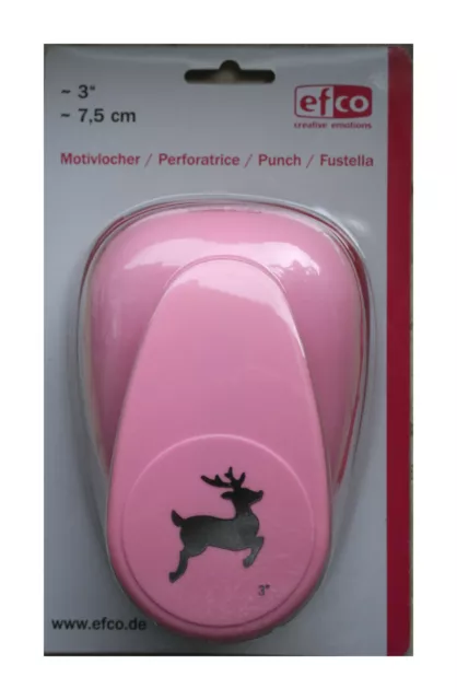 Motiv-Stanzer Rentier Weihnachten, Jumbo 3XL 3" Motivlocher Efco Punch 5260