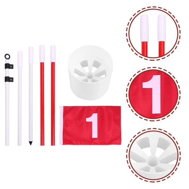 Golf-Set Glasfaser Gartengolf-Flaggenstock Flaggenstock Im Hinterhof
