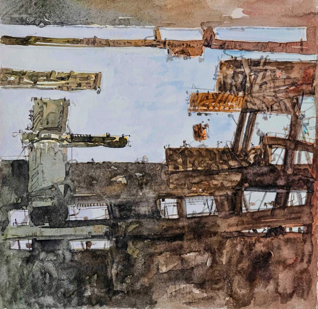 Jean-Pierre Divertido - Pintura Original - Acuarela - El Puerto 11