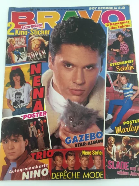 BRAVO 09.02.1984 Wham George Michael Boy Culture Club Nena Depeche Mode