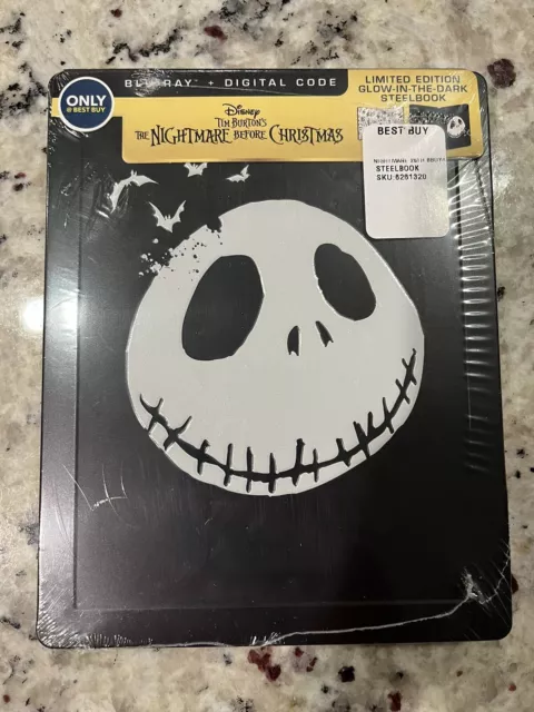 Disney The Nightmare Before Christmas Steelbook Edition Blu Ray Best Buy GITD