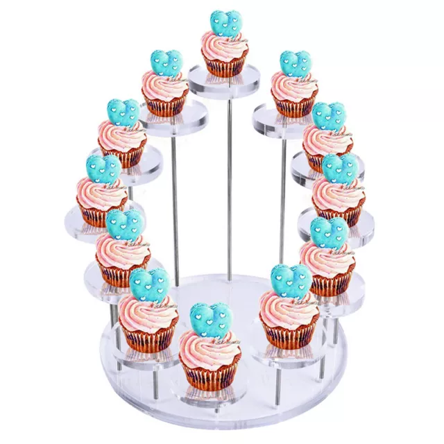 Soporte de exhibición de acrílico para cupcakes para joyería 3