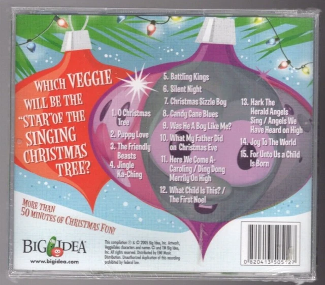 VEGGIETALES THE Incredible Singing Christmas Tree CD (Brand New Sealed) EUR 11,95 PicClick FR
