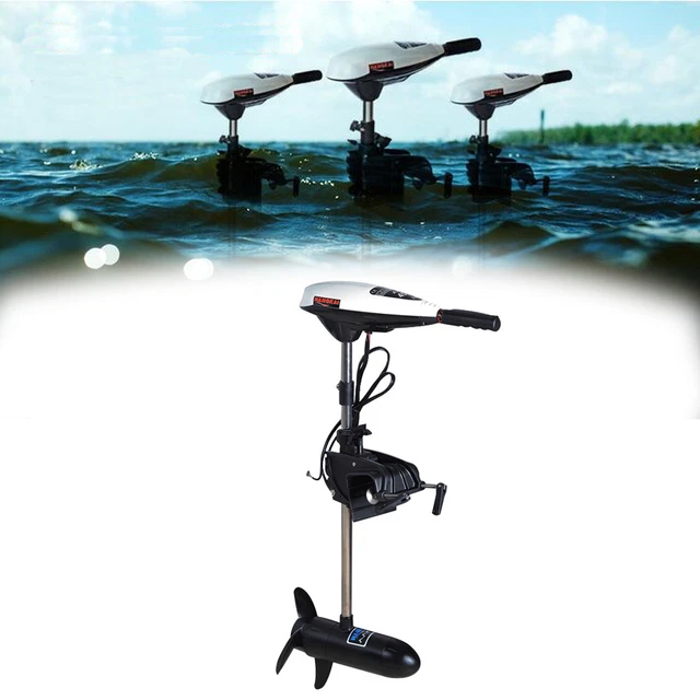 HANGKAI 45LBS Electric Boat Motor Outboard Trolling Motor Engine Heavy Duty 552W