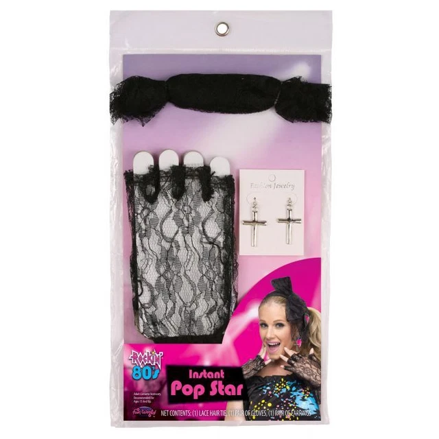 Fun World Instant Pop Star Halloween Costume Accessory Set-Adult Size