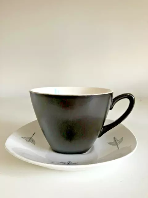 MIDWINTER Stylecraft Nature Study Coffee cup and saucer Mid century
